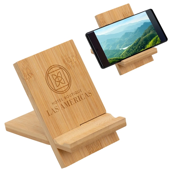 Bamboo Portable Phone Stand... from ASI 36730 Ariel Premium Supply Inc