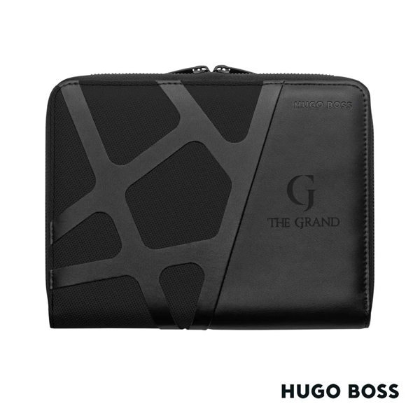 The Hugo Boss® A5 Conference Folder is crafted out of black... from ASI 84592 St Regis Group