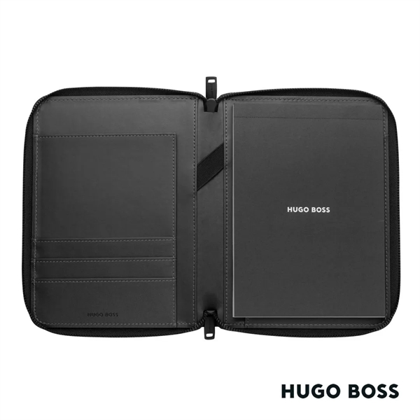 The Hugo Boss® A5 Conference Folder is crafted out of black... from ASI 84592 St Regis Group