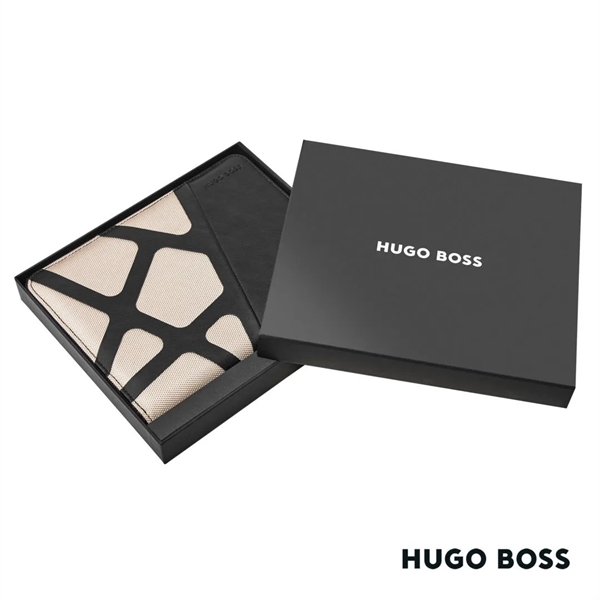 The Hugo Boss® A5 Conference Folder is crafted out of black... from ASI 84592 St Regis Group