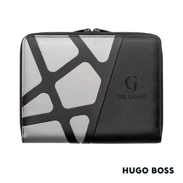The Hugo Boss® A5 Conference Folder is crafted out of black... from ASI 84592 St Regis Group