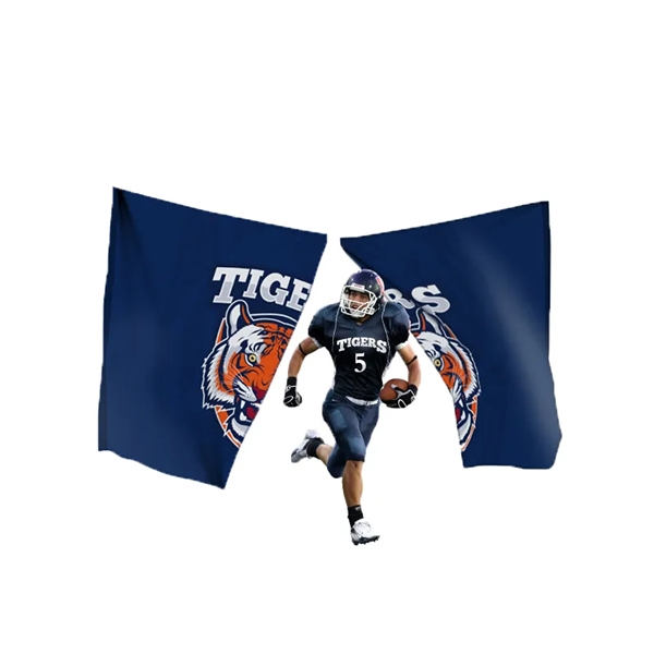 6' x 10' 110G polyester two-piece breakaway sports banner.... from ASI 36558 Aprons, Etc.