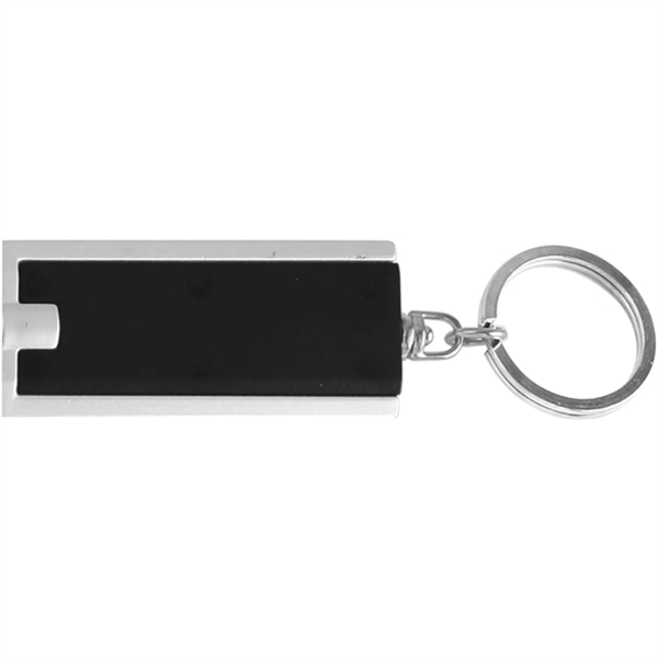 Rectangular LED light keychain plus 1 color silkscreen imprint on 1... from ASI 37218 Athena Promo (tm)