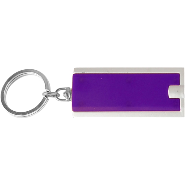 Rectangular LED light keychain plus 1 color silkscreen imprint on 1... from ASI 37218 Athena Promo (tm)