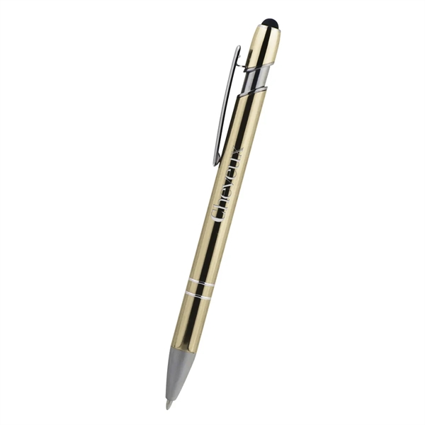 Plunger-action aluminum Piper incline stylus pen for taking notes.... from ASI 61125 Hit Promotional Products / Hit®