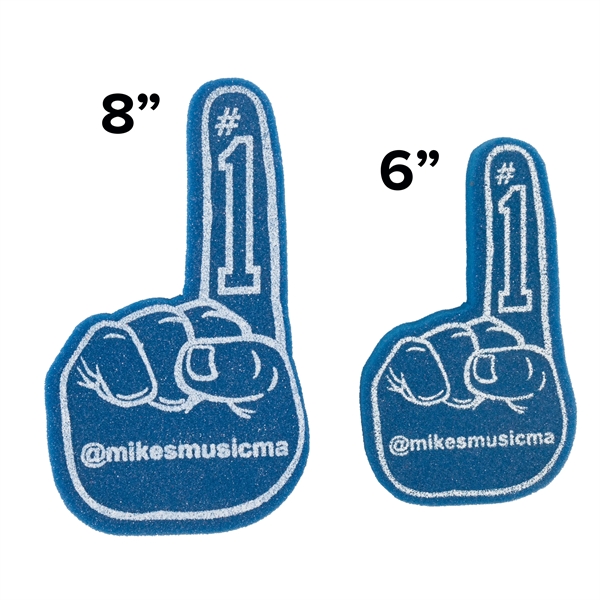 8" #1 Foam Mini Finger.... from ASI 77280 Pepco Poms / Pepco Poms