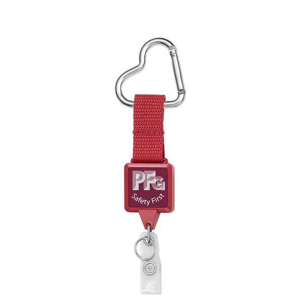 Retractable badge reel made to be worn on a belt or... from ASI 49470 DEVARA