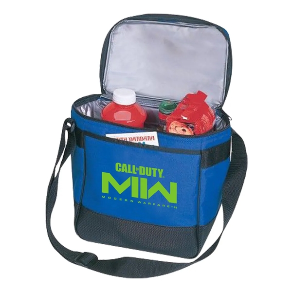 Twelve pack cooler bag with front fully length sleeve pocket.... from ASI 31517 Admart Products / Admart Line