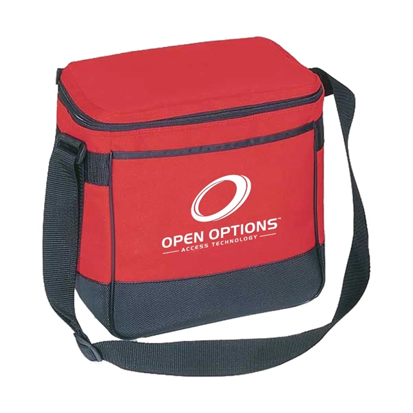 Twelve pack cooler bag with front fully length sleeve pocket.... from ASI 31517 Admart Products / Admart Line