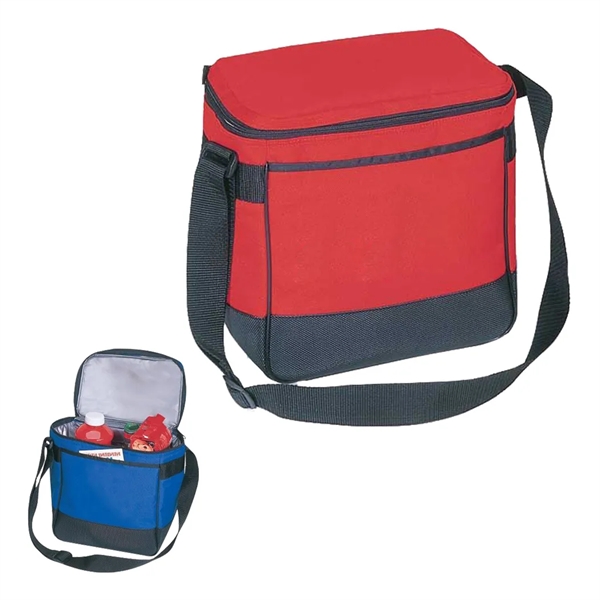 Twelve pack cooler bag with front fully length sleeve pocket.... from ASI 31517 Admart Products / Admart Line