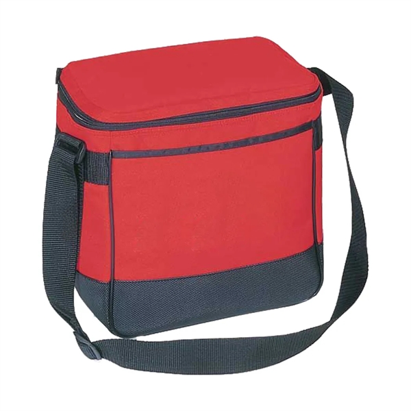Twelve pack cooler bag with front fully length sleeve pocket.... from ASI 31517 Admart Products / Admart Line