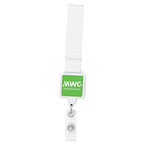 Square retractable badge reel made to be worn on a belt... from ASI 49470 DEVARA