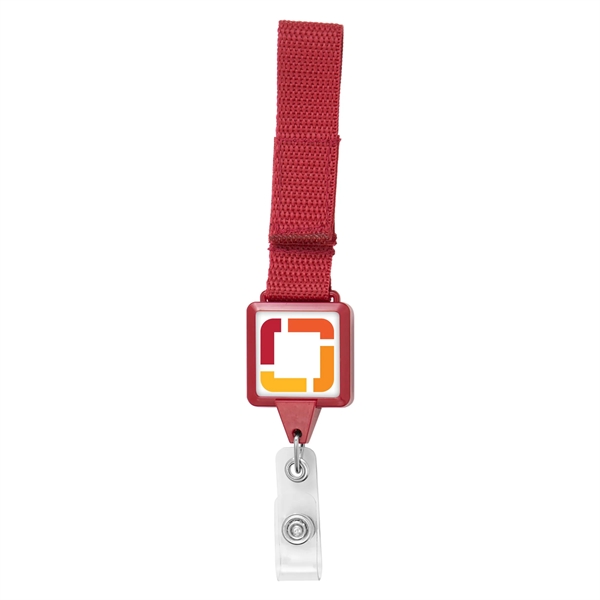 Square retractable badge reel made to be worn on a belt... from ASI 49470 DEVARA