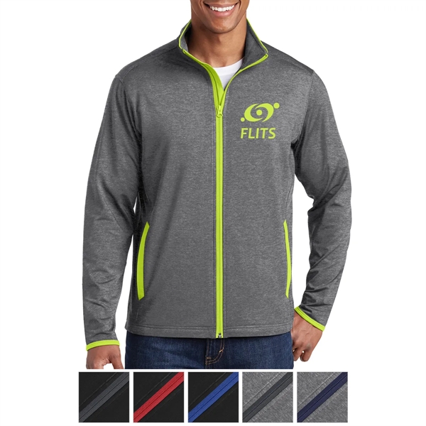 Sport-Tek® Sport-Wick® Stretch Contrast Full-Zip Jacket... from ASI 61125 Hit Promotional Products / Hit®