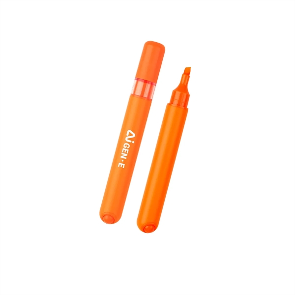 Chisel tip highlighter with fidget roller ball on the end.... from ASI 61125 Hit Promotional Products / Hit®