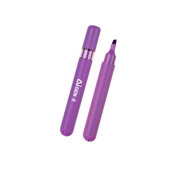 Chisel tip highlighter with fidget roller ball on the end.... from ASI 61125 Hit Promotional Products / Hit®