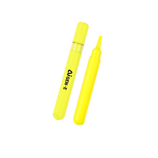 Chisel tip highlighter with fidget roller ball on the end.... from ASI 61125 Hit Promotional Products / Hit®