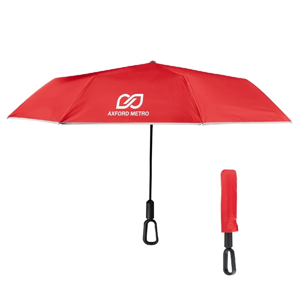 46" Arc Reflective Umbrella With Carabiner Handle... from ASI 61125 Hit Promotional Products / Hit®