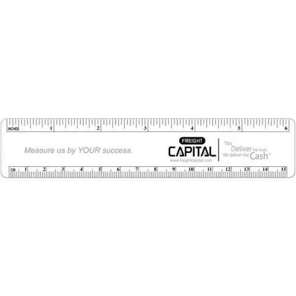 Get creative! Rulers are purposeful and make a great promo item.... from ASI 42393 Budgetcard Inc