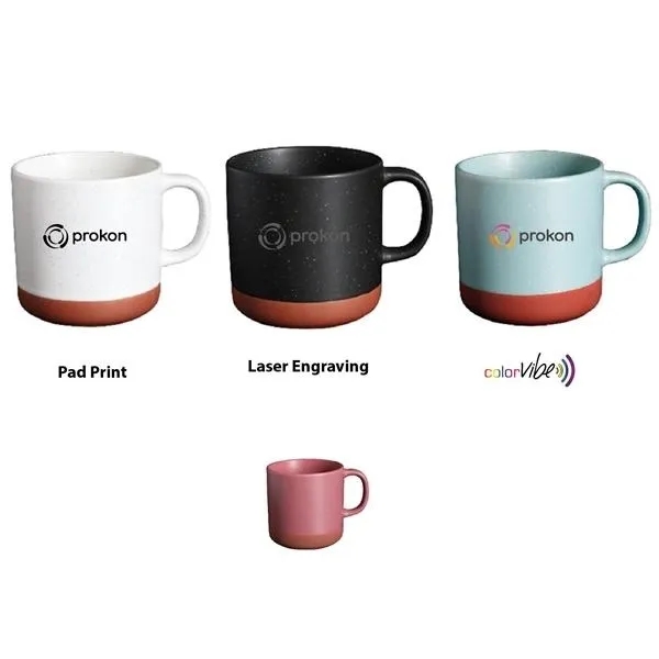 13oz Phoenix Ceramic Speckles Mug with Unglazed Bottom.... from ASI 99030 Zipline