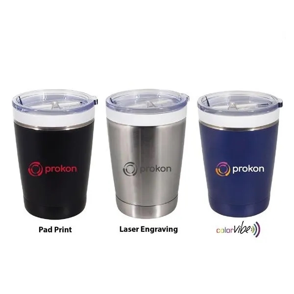 12 oz. tumbler with stainless steel exterior, ceramic inner coating, double... from ASI 99030 Zipline / Zipline®
