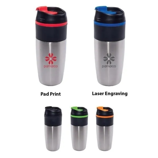 Stainless steel tumbler with double wall insulation.... from ASI 99030 Zipline / Zipline®