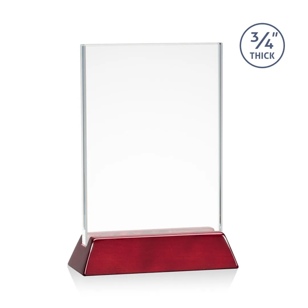 Rectangular starfire vertical award on a high-gloss piano rosewood finish base.... from ASI 84592 St Regis Group / St Regis