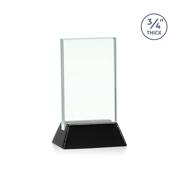 Vertical 3/4-inch thick jade award with a high-gloss piano black finish... from ASI 84592 St Regis Group / St Regis