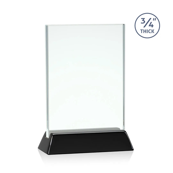 Vertical 3/4-inch thick jade award with a high-gloss piano black finish... from ASI 84592 St Regis Group / St Regis