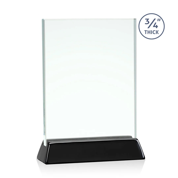 Vertical 3/4-inch thick jade award with a high-gloss piano black finish... from ASI 84592 St Regis Group / St Regis