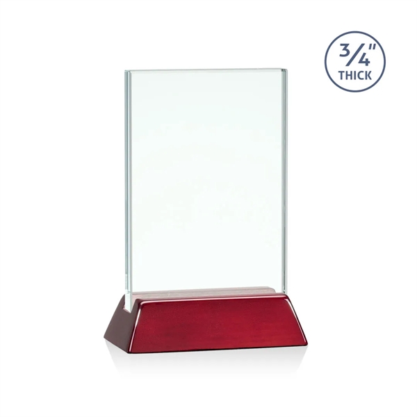 Vertical 3/4-inch thick jade award with a high-gloss piano rosewood finish... from ASI 84592 St Regis Group / St Regis