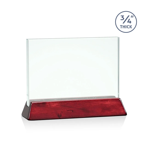 Horizontal 3/4-inch thick jade award with a high-gloss piano rosewood finish... from ASI 84592 St Regis Group / St Regis