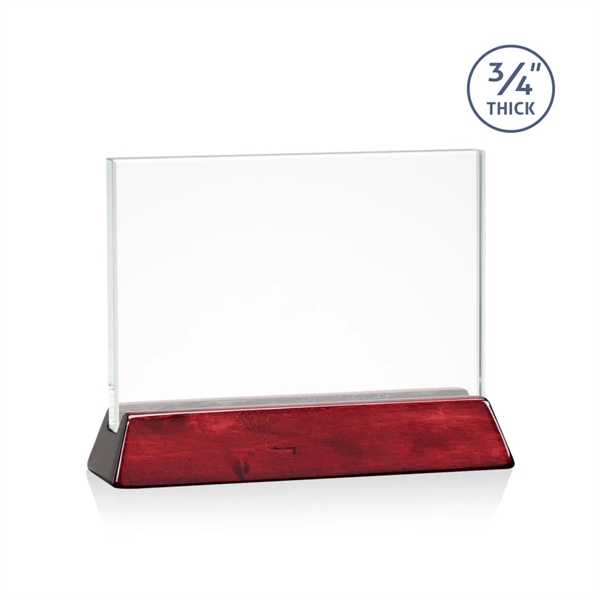 Rectangular starfire horizontal award on a high-gloss piano rosewood finish base.... from ASI 84592 St Regis Group / St Regis