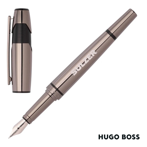 Hugo Boss® Chevron Pen in Gun Metal. With the innovative play... from ASI 84592 St Regis Group