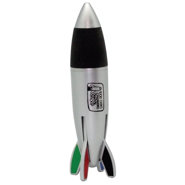 Rocket shaped ballpoint pen with 4 ink colors.... from ASI 34415 Alpi International LTD