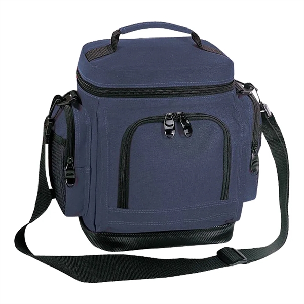 Leakproof poly cooler bag with two side pocket.... from ASI 31517 Admart Products / Admart Line