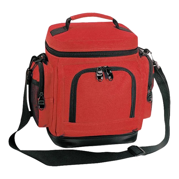 Leakproof poly cooler bag with two side pocket.... from ASI 31517 Admart Products / Admart Line