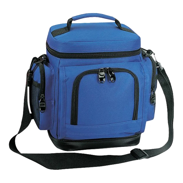 Leakproof poly cooler bag with two side pocket.... from ASI 31517 Admart Products / Admart Line