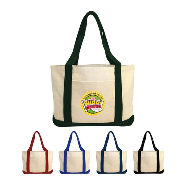 11 oz. cotton canvas tote bag with top zipper closure, 23... from ASI 41511 Brainchild USA Inc / BrainChild Gift Club