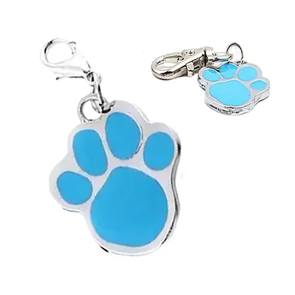 Paw shaped zinc alloy pet tag plus laser engraving on 1... from ASI 37218 Athena Promo (tm)