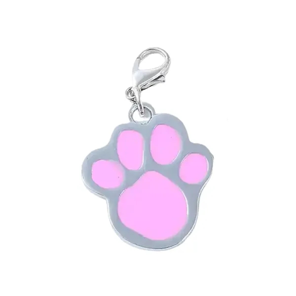 Paw shaped zinc alloy pet tag plus laser engraving on 1... from ASI 37218 Athena Promo (tm)