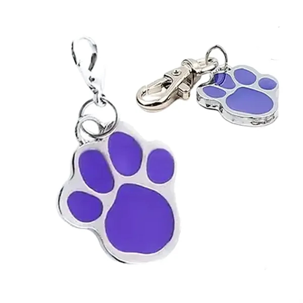 Paw shaped zinc alloy pet tag plus laser engraving on 1... from ASI 37218 Athena Promo (tm)