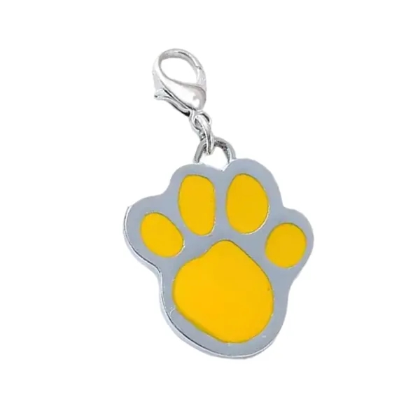 Paw shaped zinc alloy pet tag plus laser engraving on 1... from ASI 37218 Athena Promo (tm)
