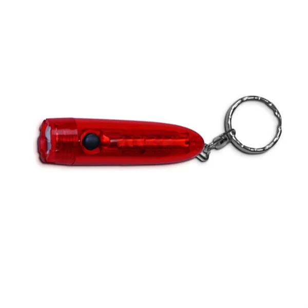 Mini flashlight with keychains plus 1 color laser silkscreen imprint on... from ASI 37218 Athena Promo (tm)