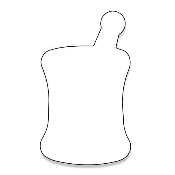 3.49"H x 2.05"W Mortar shaped magnet that's made in the USA... from ASI 54040 Fey Promo / Magna-Tel by Fey