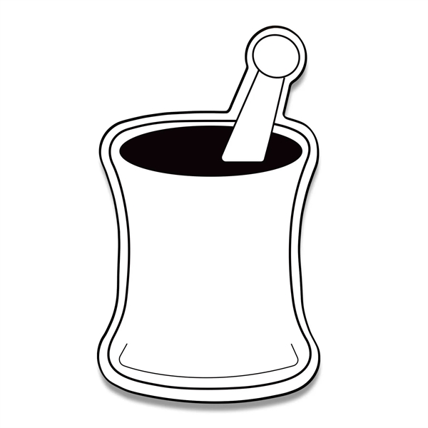 3.49"H x 2.05"W Mortar shaped magnet that's made in the USA... from ASI 54040 Fey Promo / Magna-Tel by Fey