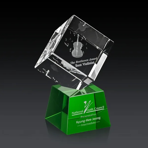 The 3D Burrill Award on Base is a perfectly polished cube... from ASI 84592 St Regis Group / St Regis