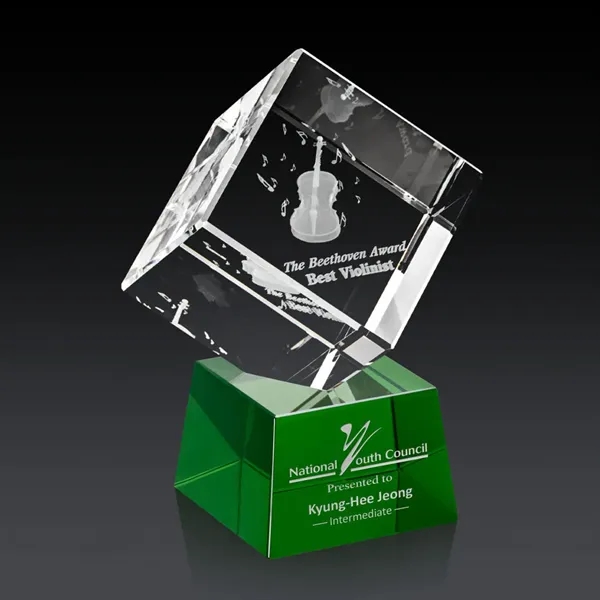 The 3D Burrill Award on Base is a perfectly polished cube... from ASI 84592 St Regis Group / St Regis