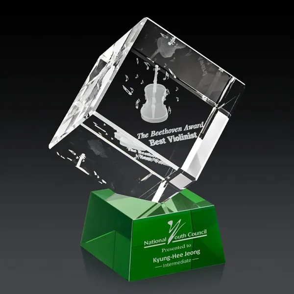 The 3D Burrill Award on Base is a perfectly polished cube... from ASI 84592 St Regis Group / St Regis