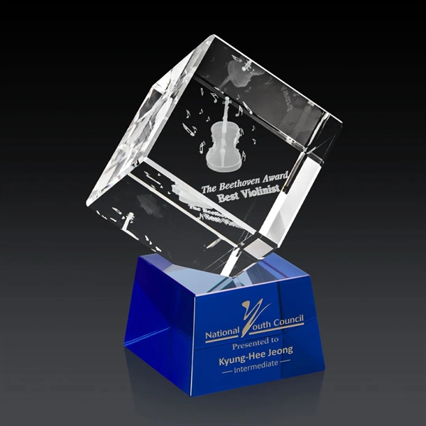 The 3D Burrill Award on Base is a perfectly polished cube... from ASI 84592 St Regis Group / St Regis